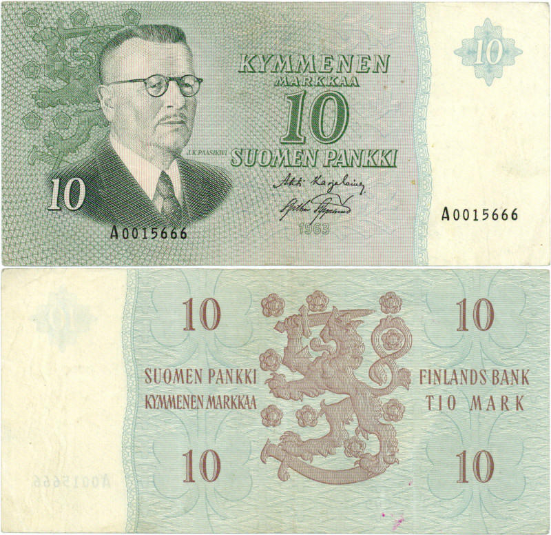 10 Markkaa 1963 A0015666